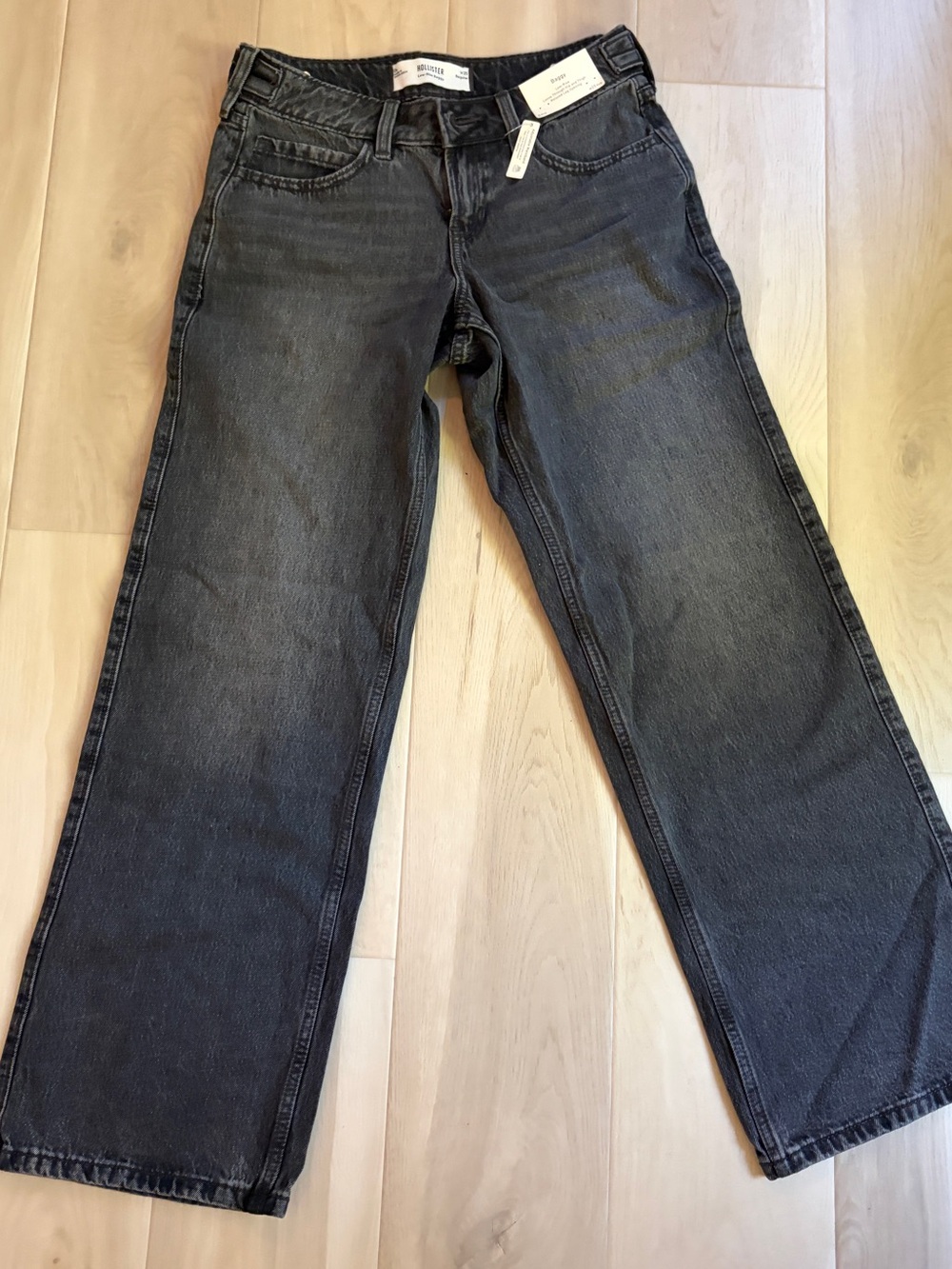 Hollister Women's Black Wide-Leg Jeans